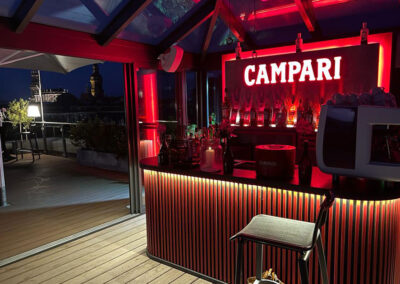 Campari Bar auf Dachterrasse